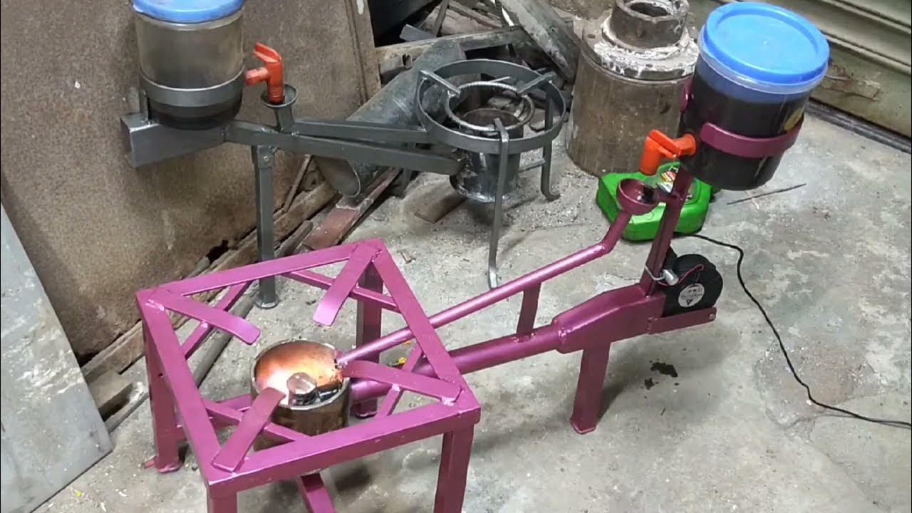 beautiful and simple used oil burning stove effective idea YouTube