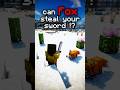 Did you know foxes are thieves ? #minecraft #shorts