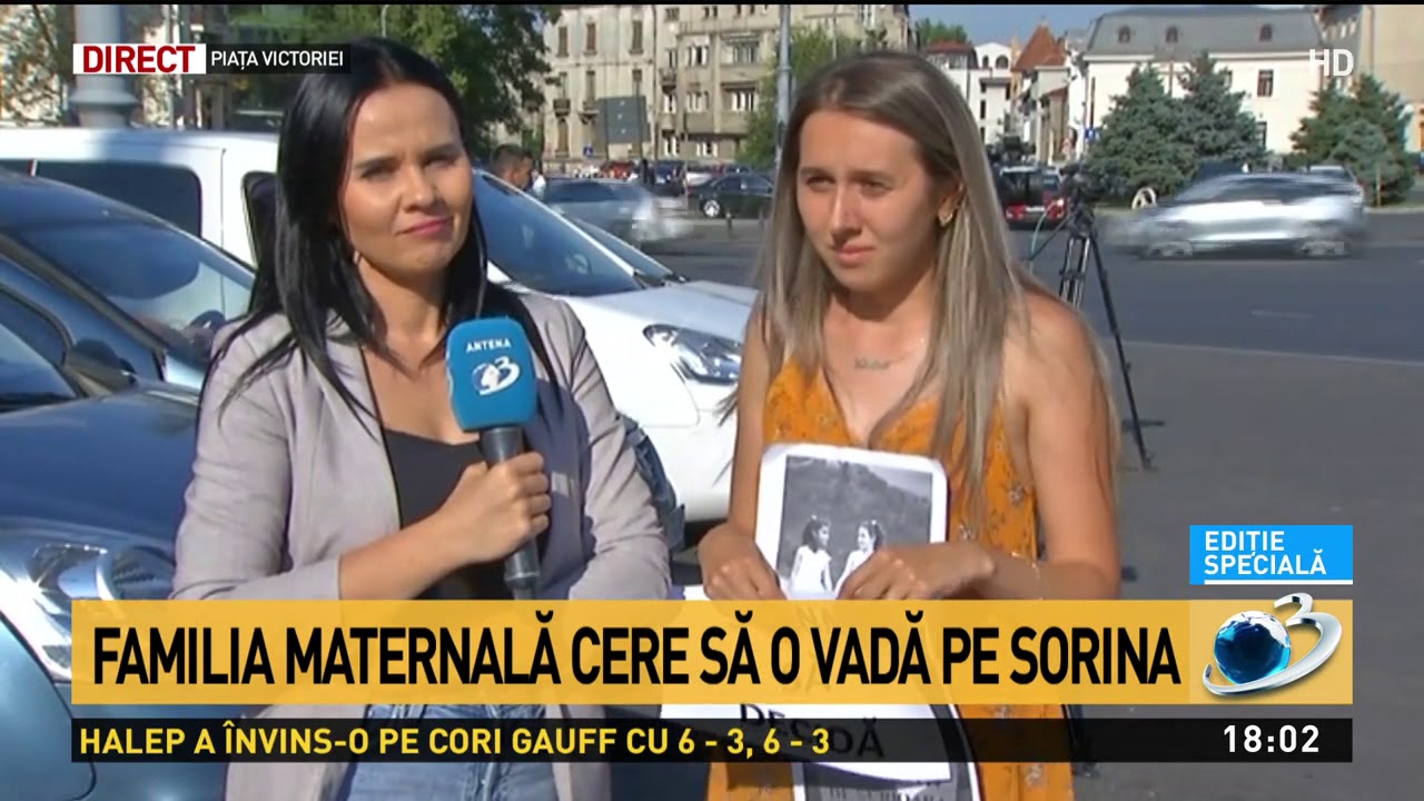 Protest pentru Sorina în fața Guvernului. Familia maternă cere să o vadă pe micuță newspaper mockup