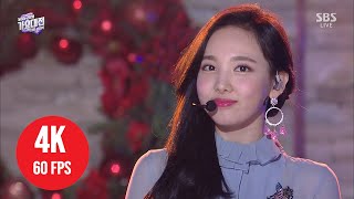  4k   Twice  What Is Love acoustic Version  181225 Sbs 2018 Gayo Daejeon