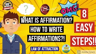what is affirmation? | how to write affirmations in 8 steps | law of attraction technique
