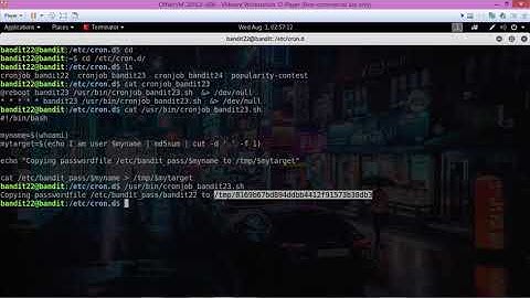 OverTheWire Bandit Level 22 Solution. Level 22-23 Walkthrough.