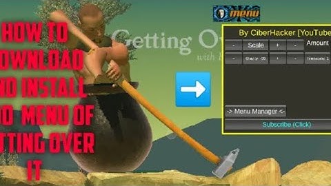 GETTING OVER IT MOD MENU BIG HAMMER AND GRAVITY MOD #trending #games #technogamerz #carryminati