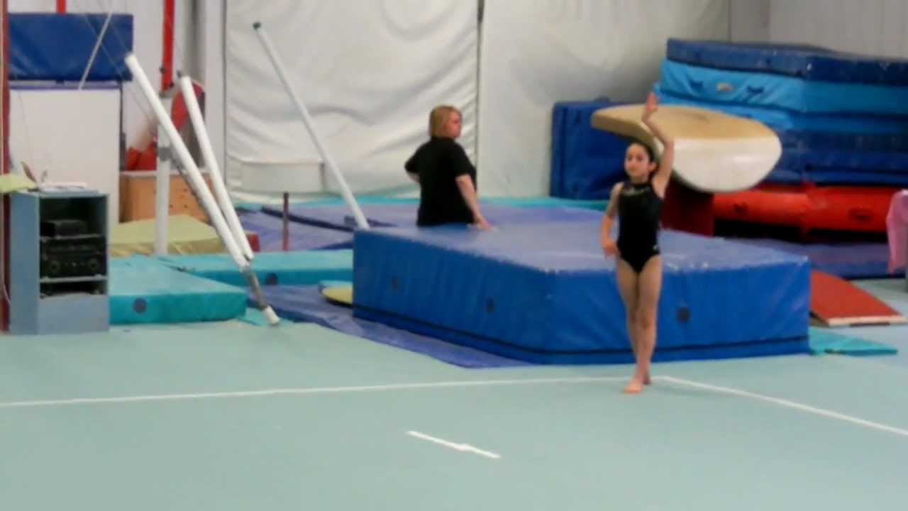 Cristina Winning Gold in her Floor Routine at Heathrow Gymnastics Competition 1st April 2012