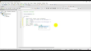 C++ Program to find Area and Perimeter of Rectangle