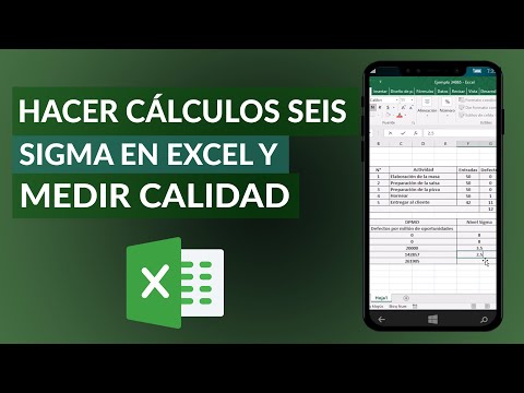 Cómo hacer cálculos seis sigma en EXCEL y medir el nivel de calidad del proceso