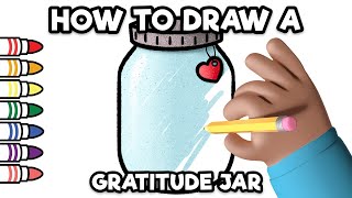 How To Draw A Gratitude Jar Step By Step