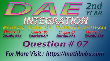 DAE 2nd year Integration Question 07