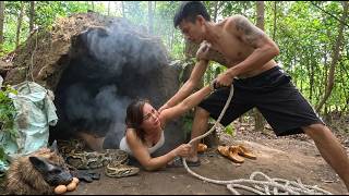 SHOCKING Discovery! Giant Python and Massive Snake Nest Found Deep in the Jungle Survival Adventure