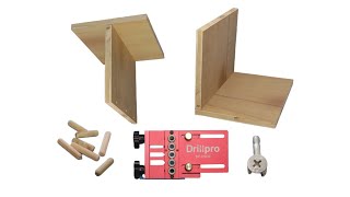 Uniones de taquete de madera o tarugo en forma perfecta con Drillpro