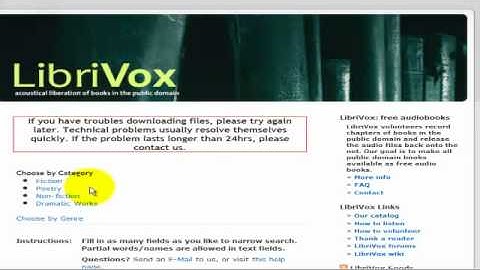 Welcome to LibriVox!  Finding Audiobooks 