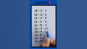 19 Table Short Tricks #maths #shorts #mathstricks #education #maths #puzzle #youtube