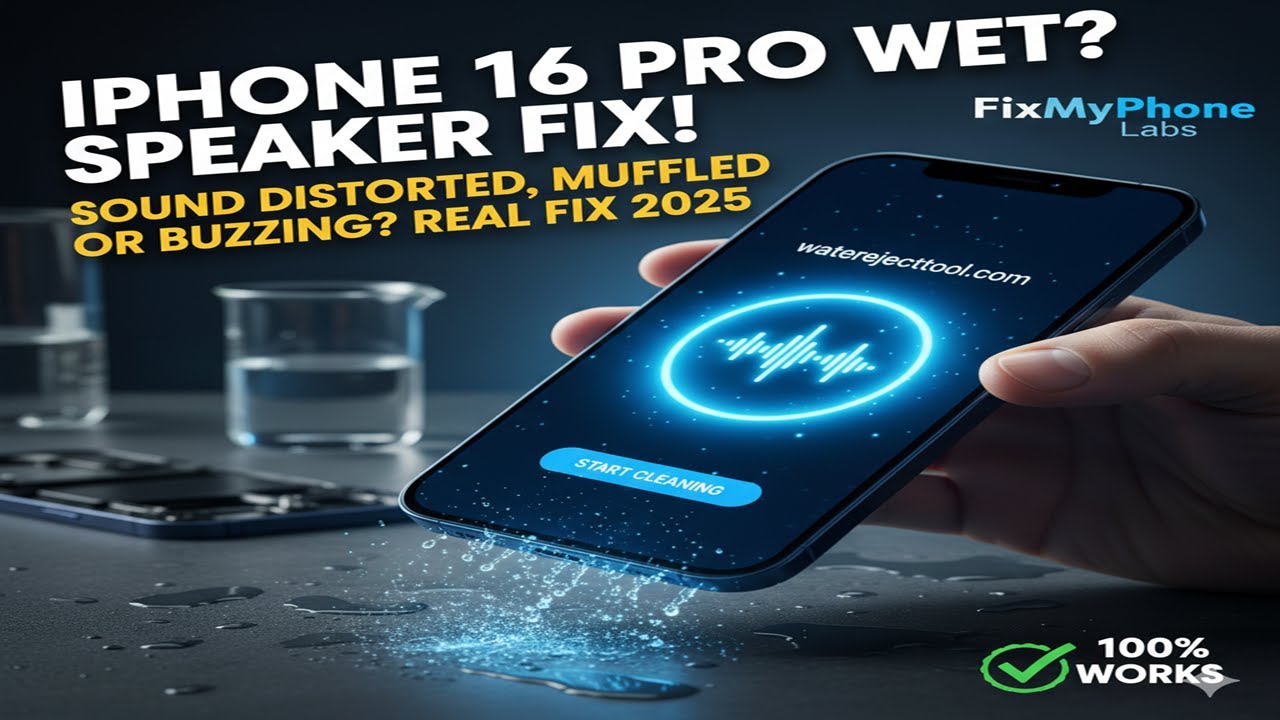 iPhone 16 Pro Speaker Distorted After Water – Real Fix - YouTube