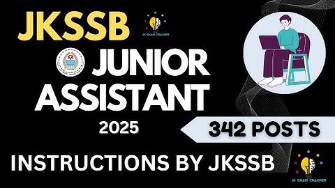 INSTRUCTIONS - FORM FILLING II JKSSB JUNIOR ASSISTANT #jkssb 