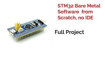 Full Project: STM32 Bare Metal Software from scratch