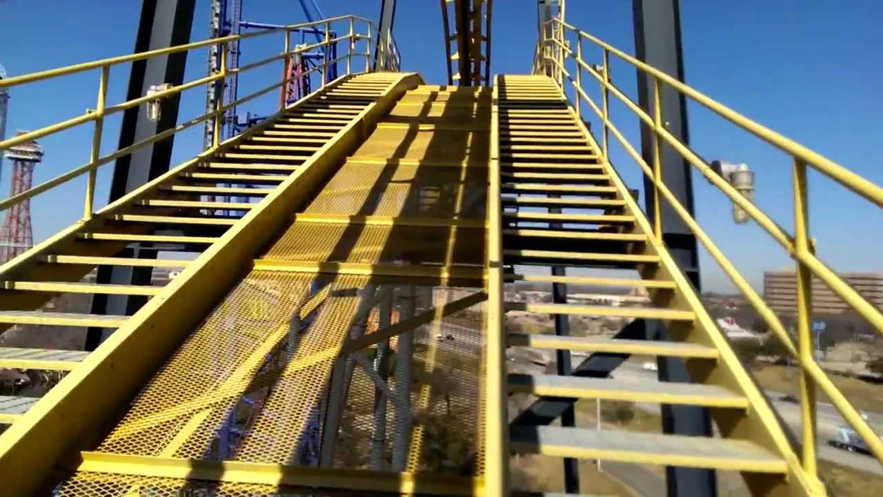Six Flags Texas Batman front POV