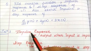 Impulse response and step response