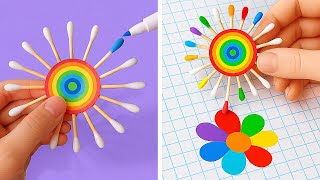 🌈 집과 학교에서 즐길 수 있는 무지개 예술 & 공예 아이디어! ✂️🎨