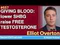 Elliot overton 2  giving blood  reduce iron overload lower shbg  raise free testosterone