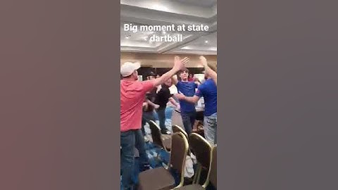 Championship series state dartball Class B 2021. Clutch moment