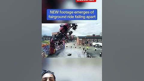 NEW footage emerges of fairground ride falling apart #shorts #fairground #fail #superfail#clowntown