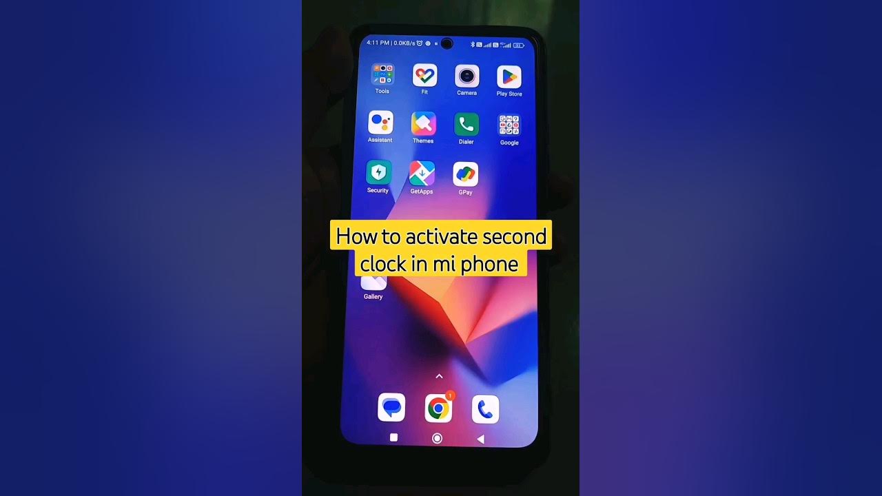 how-to-activate-second-clock-in-mi-phone-secondclock-mi-shorts-youtube