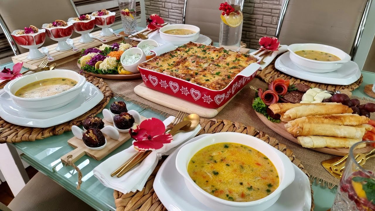 Meny Iftari - lehtë dhe shpejtë, shije e parezistueshme, Çorbë, Pjatë kryesore dhe Ëmbëlsirë 👌