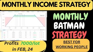 Monthly Income Strategy | Batman Strategy Adjustment | Nifty Option Strategy