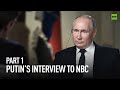 Putin's interview with NBC ahead of Putin-Biden summit