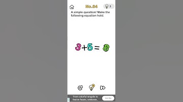 A simple question ! Make the following equation hold || brain out level 84 || #ingeast #short