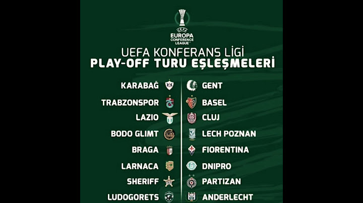 UEFA Avrupa konferans ligi play-off Turu eşleşmeleri.  İŞTE TRABZONSPOR'UN RAKİBİ