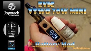 🔞Gold eVic VTwo Mini vaping mod by joyetech - unbox Review @HotGadgetMan