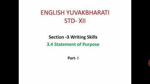 3.4 Statement of Purpose