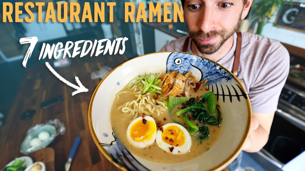 7 Ingredient Restaurant Style Ramen (Amazing Recipe) | Pro Home Cooks