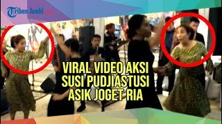 Viral Aksi Nyentrik Susi Pudjiastuti Asik Joget Ria Setelah Pelantikan Jokowi Ma'ruf