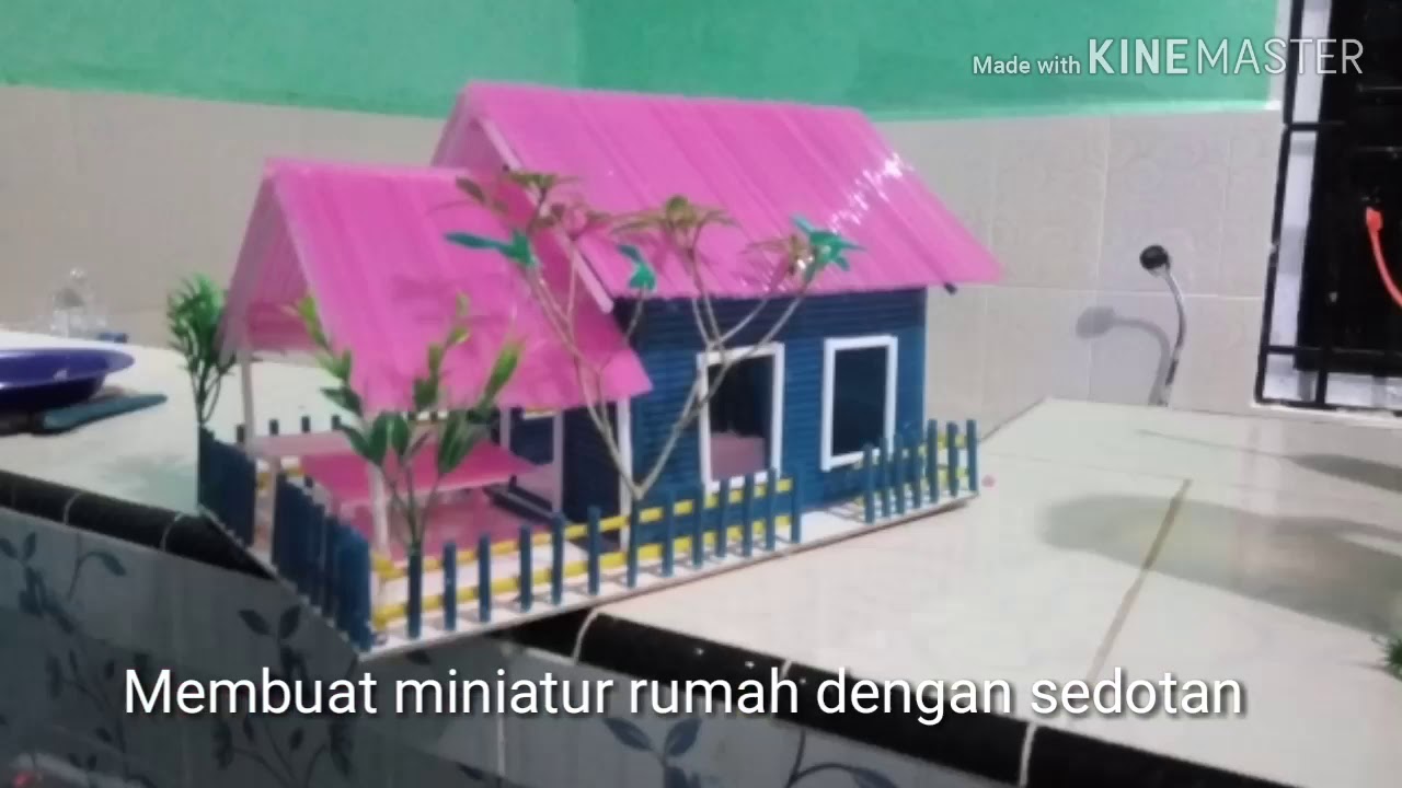  Membuat  miniatur rumah dari  sedotan  YouTube