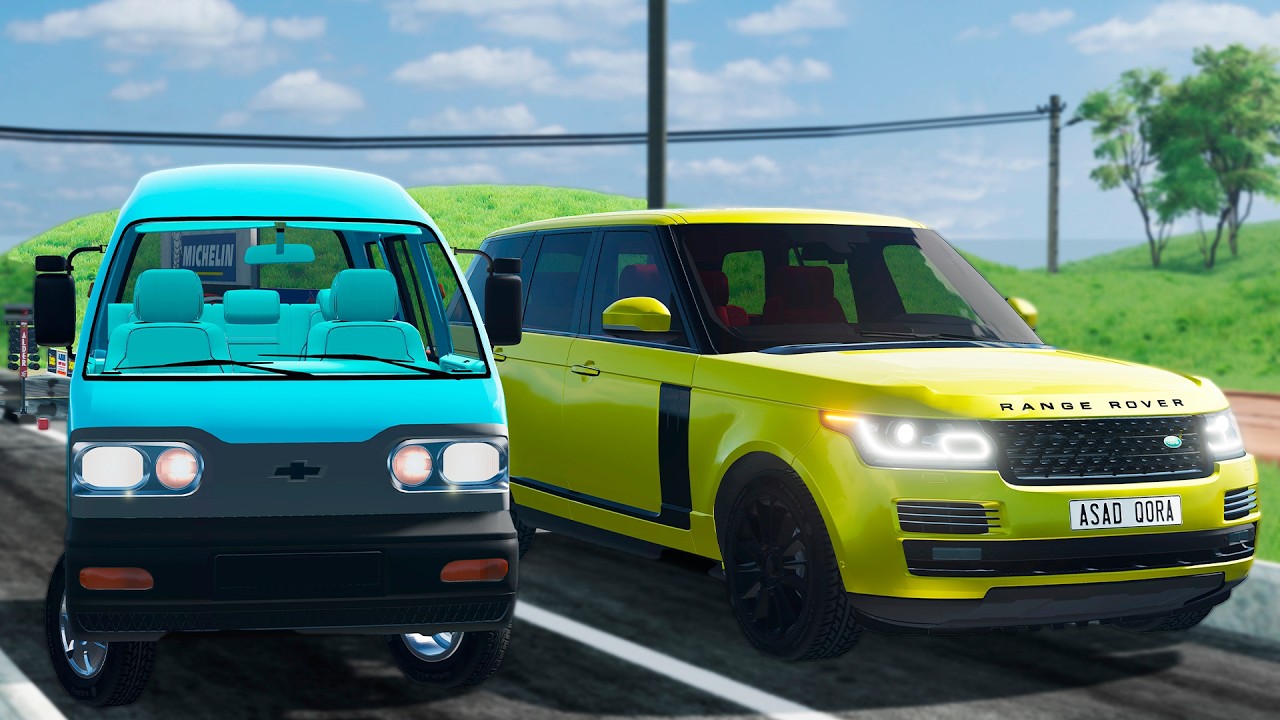 QORA ASAD BILAN BIRGA TEST DRIVE QILDIK! TOG'AMNI MASHINASINI URIB OLDIM! (BEAMNG.DRIVE)