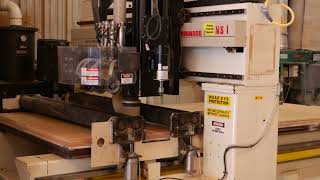 THERMWOOD C 53 CNC ROUTER with Roller Holddown