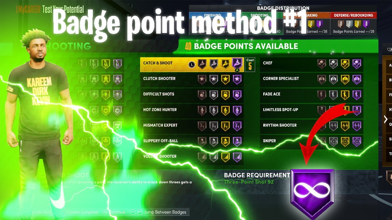 NBA 2K22 FASTEST WAY TO GET SHOOTING BADGE POINTS *BEGINNER* (NEXT GEN) YouTube