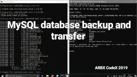MySQL Database Backup & Transfer Anywhere | ARBX Codex 2019