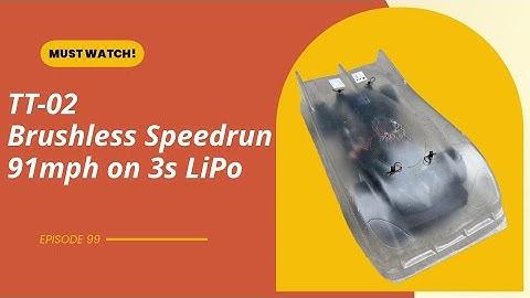 Poorboys RC TT-02 Speedrun Brushless 91mph on 3s LiPo