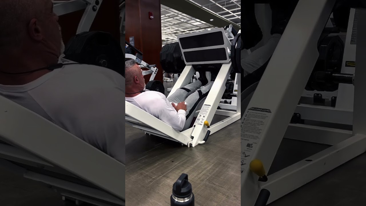 The leg press is a great place to hit some heavy calves #workouttips