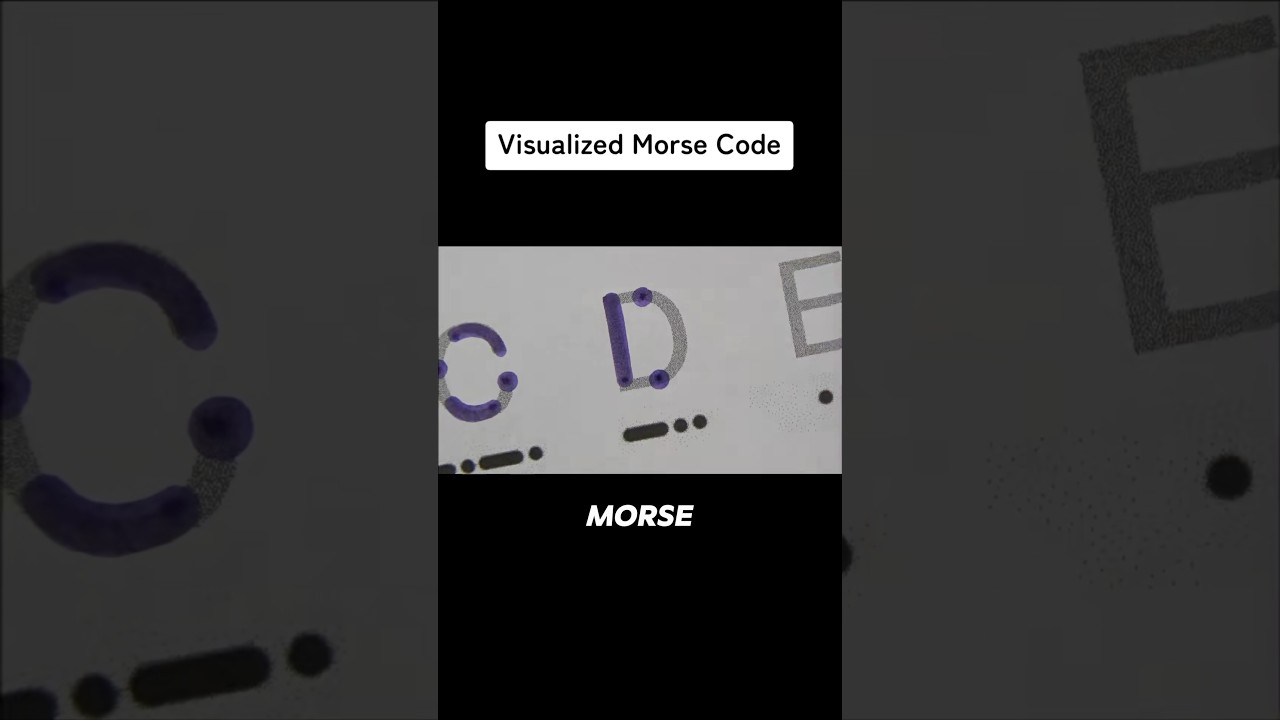 This is How Morse Code Works(📸:@tohgutakumi)