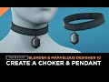 Marvelous Designer 10 And Blender - Create A Choker With A Pendant