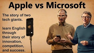 Learn English Through Stories: Apple or Microsoft? 🎓📚Level 2