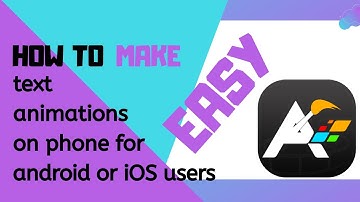How to make text animations with just your phone || Android or iOS || THE EASY WAY!!!