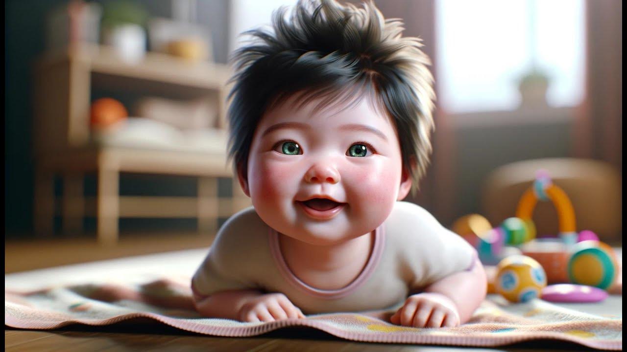 Milestone Achieved 4monthold Baby's First Head Lift and Adventure Dreams YouTube