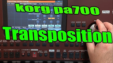 Korg pa700: Fast Transposition of one Upper Sound & pedal modulation