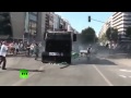 Swat vehicle crashing through people