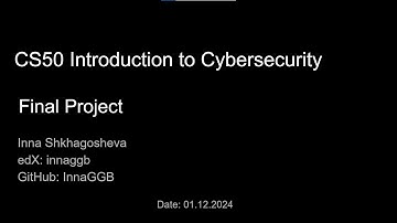 CS50 Introduction to Cybersecurity - Final Project (PASSED)